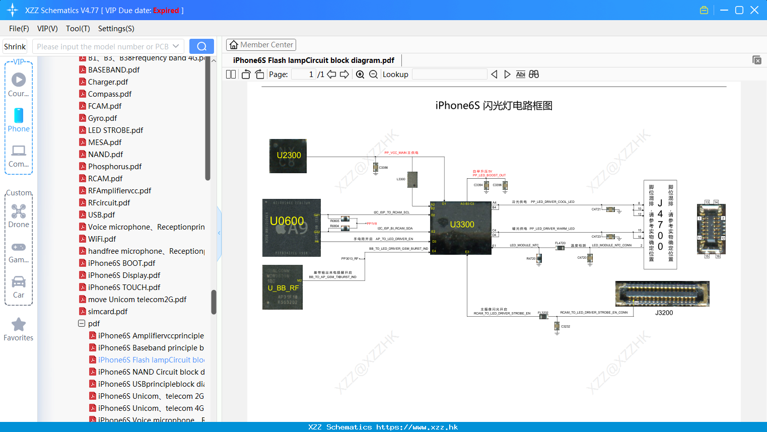IPhone6S Flash LampCircuit Block Diagram